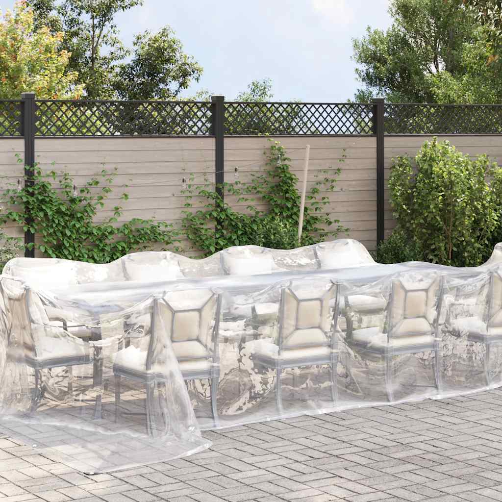 Vidaxx transparent presenning med gennemføringer 4x8 m polyethylen