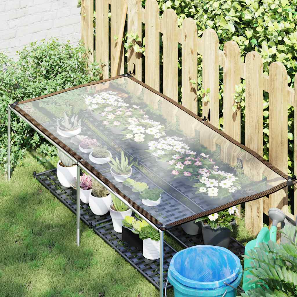 Vidaxx transparent presenning med gennemføringer 1x2 m polyethylen