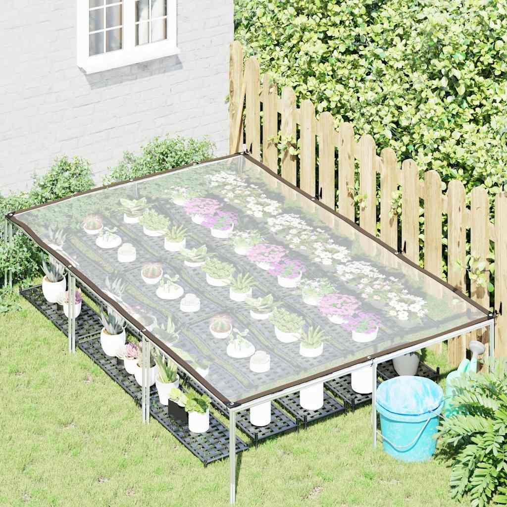 Vidaxx transparent presenning med gennemføringer 2x3 m polyethylen