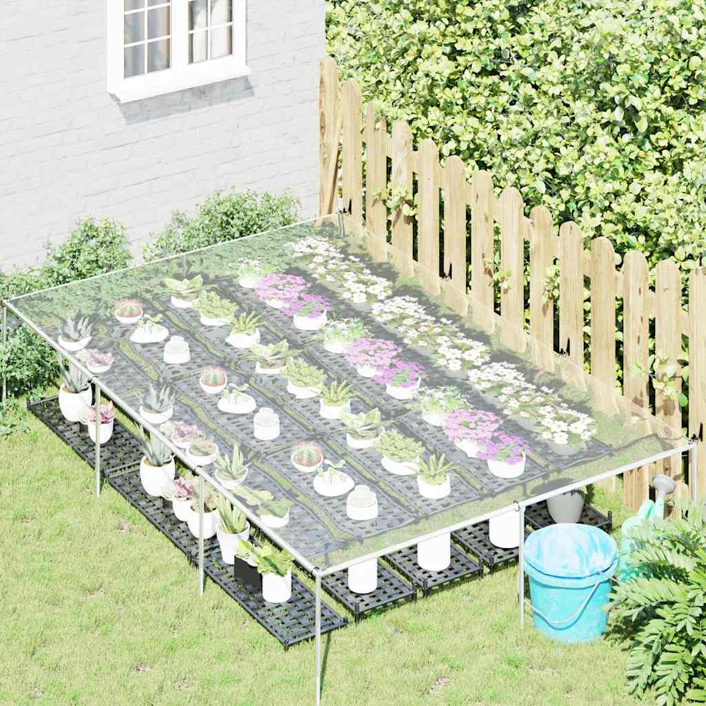 VidaXL gennemsigtig presenning med gennemføringer 2x3 m PVC