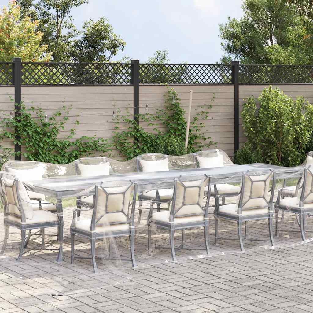 Vidaxx transparent presenning med gennemføringer 4x10 m PVC