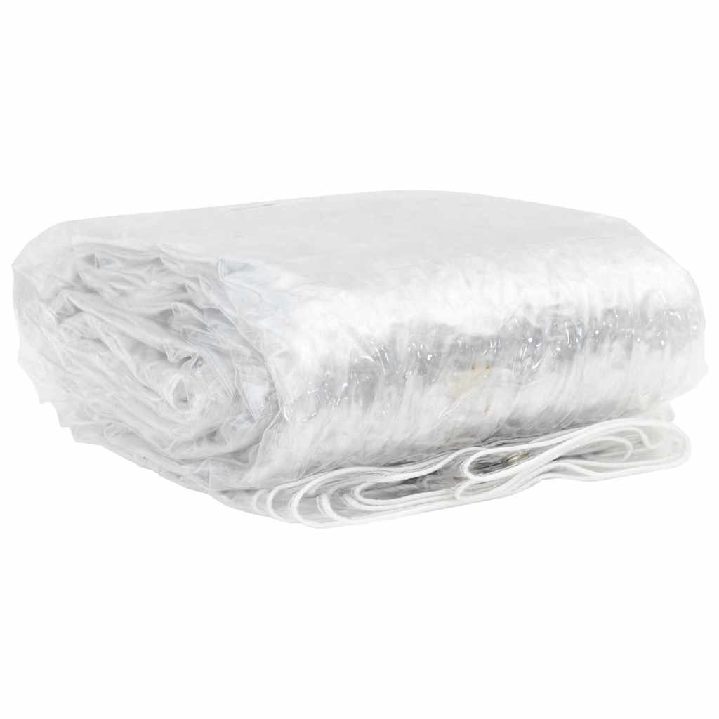Vidaxx transparent presenning med gennemføringer 4x12 m PVC