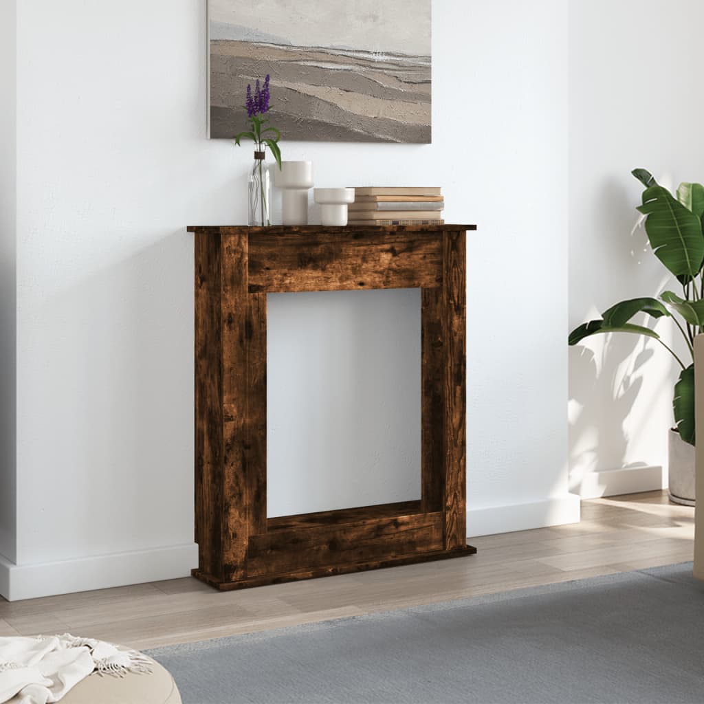 Vidaxl haardombouw 75x20x87,5 cm bewerkt hout gerookt eikenkleurig