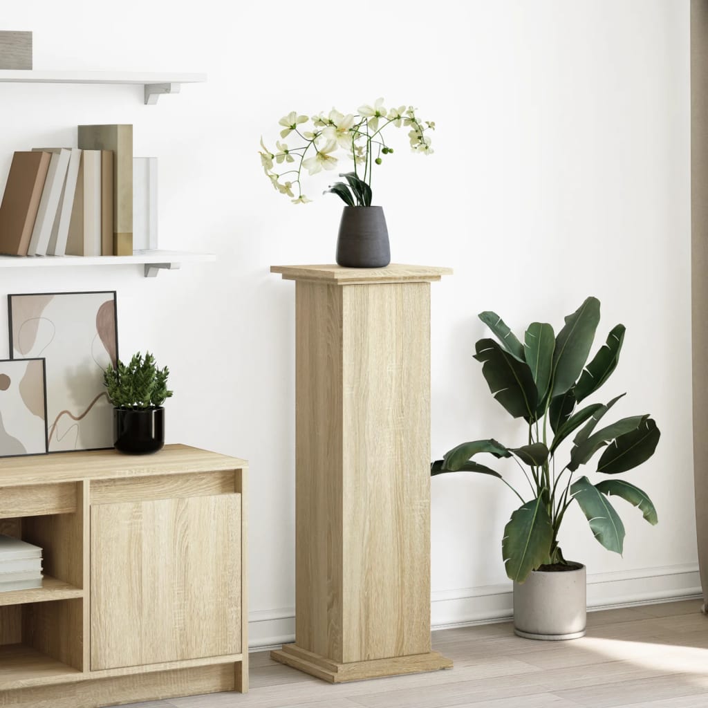Vidaxx sokkel med opbevaringsplads 31x30x90 cm færdigt træ sonoma eg