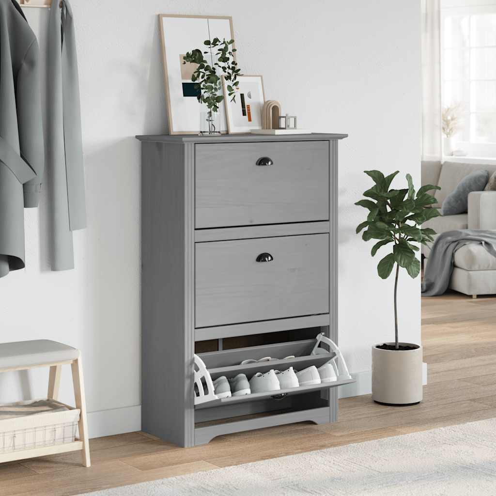 Vidaxx skohylde bodo 80x35x118 cm grå