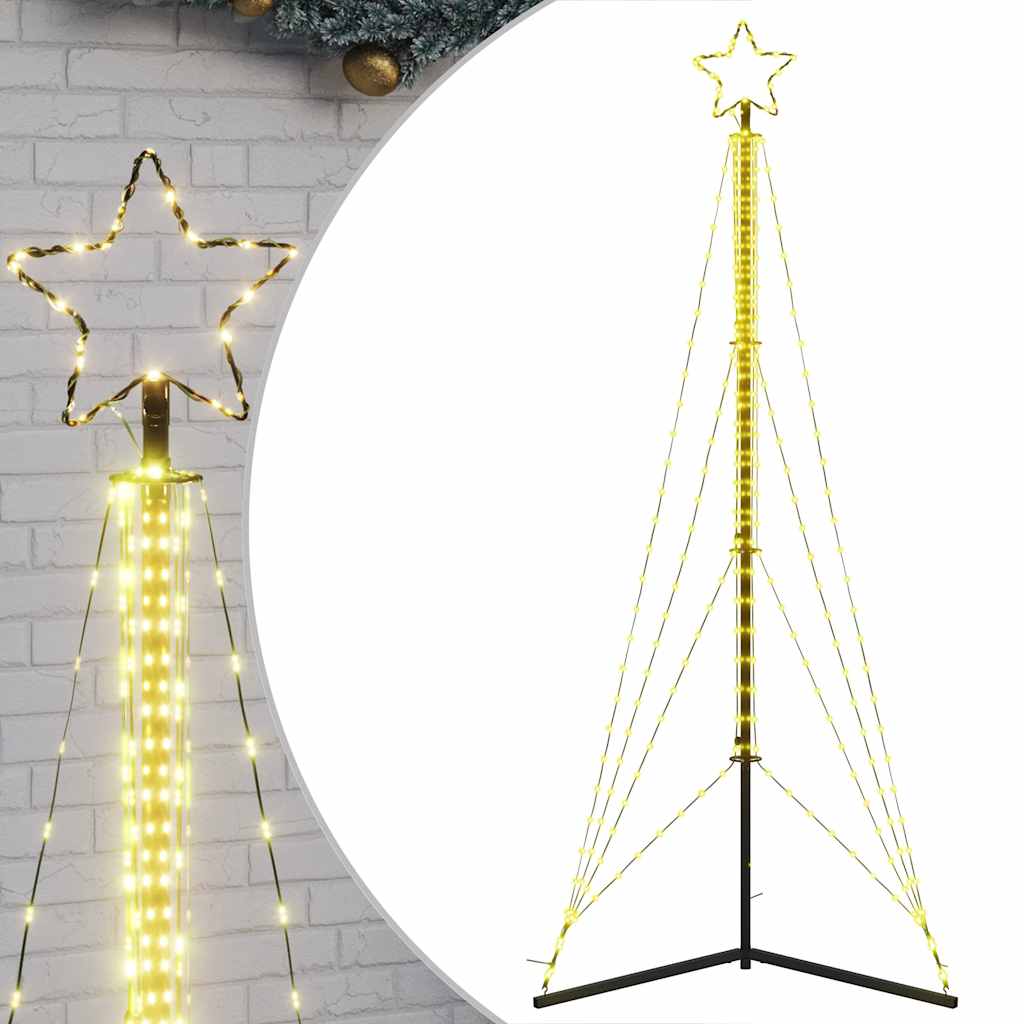 Vidaxxl LED juletræ 483 LEDs varm hvid 240 cm