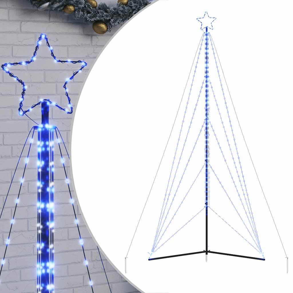 Vidaxxl LED juletræ 615 LEDs 404,5 cm blå