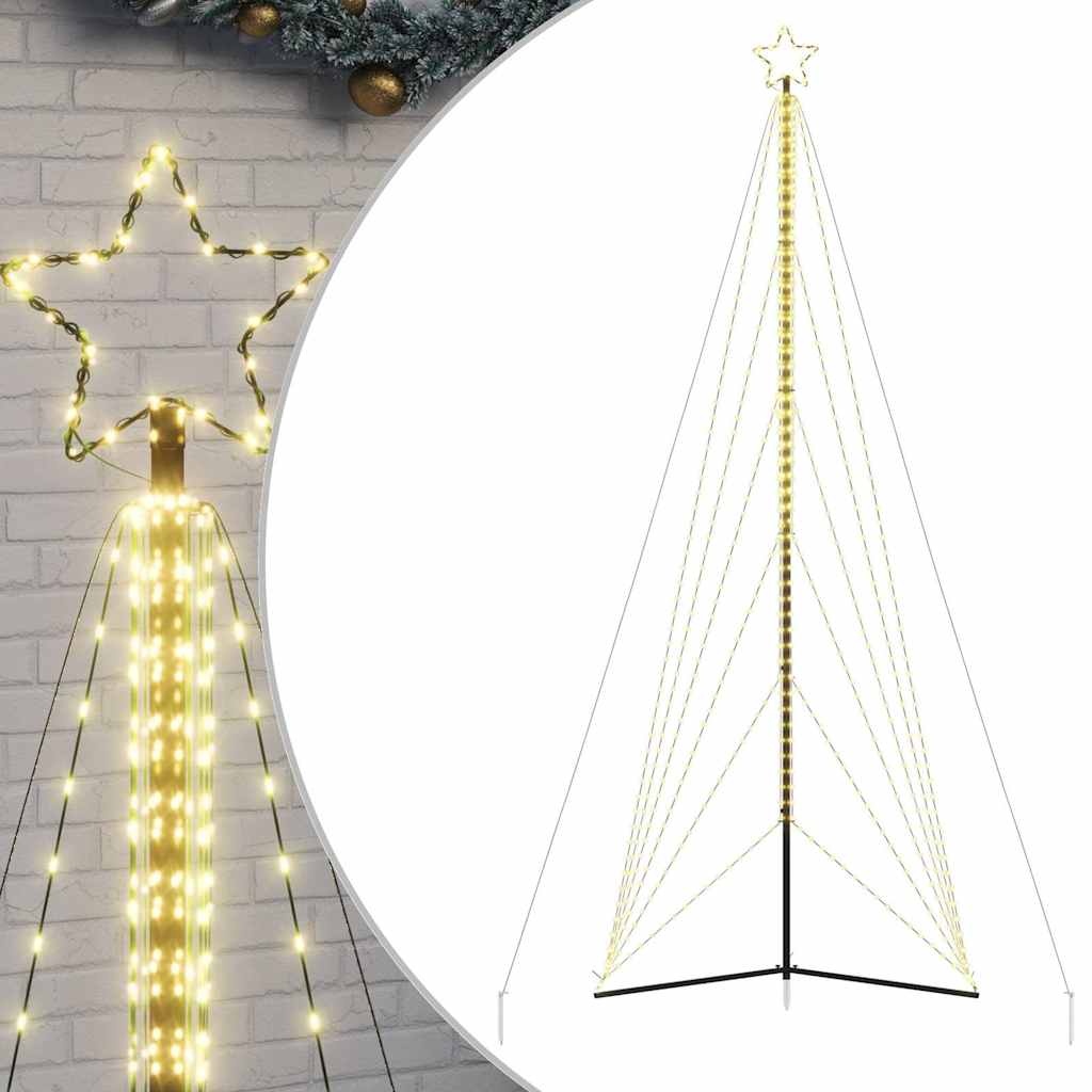 Vidaxxl LED juletræ 861 LEDs varm hvid 478 cm