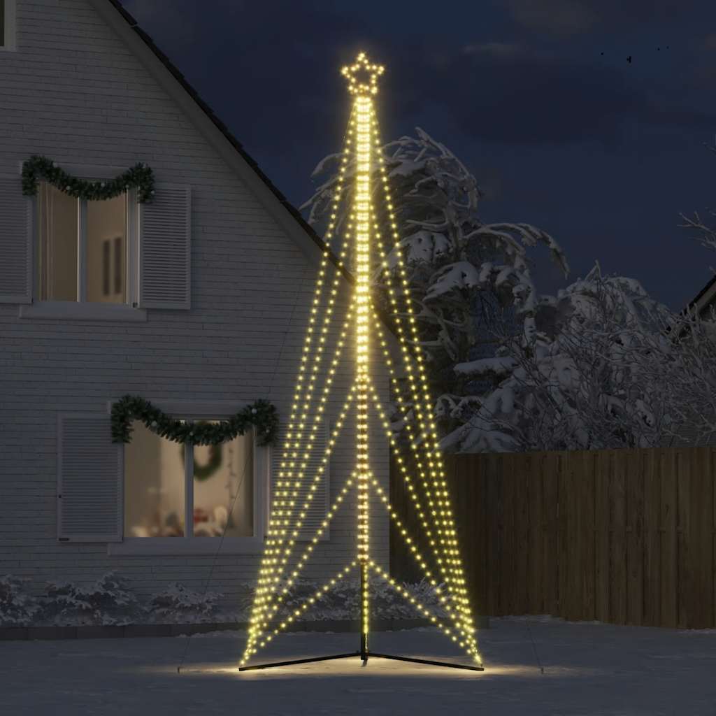 Vidaxxl LED juletræ 861 LEDs varm hvid 478 cm