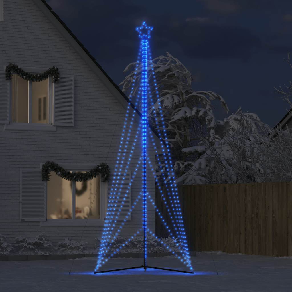 Vidaxxl LED juletræ 861 LEDs 478 cm blå