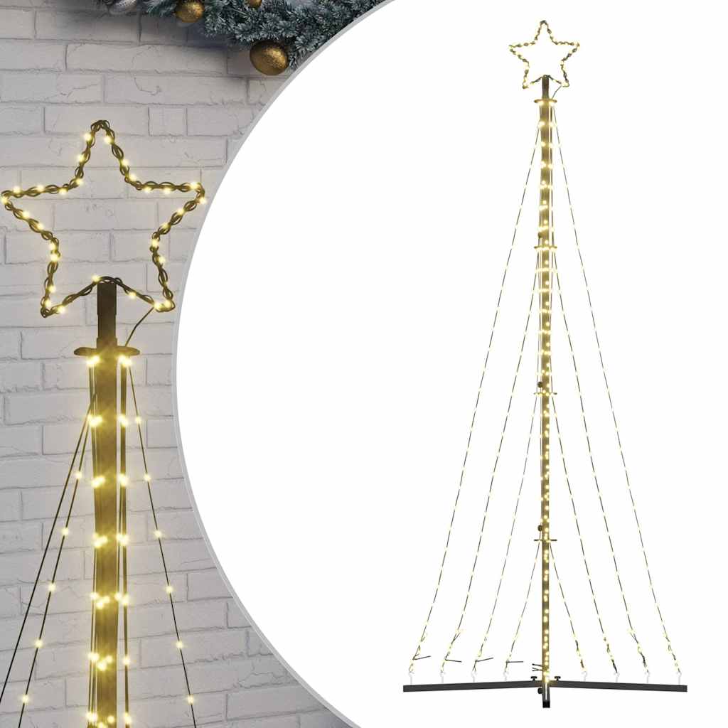 Vidaxxl LED juletræ 447 LEDs varm hvid 250 cm