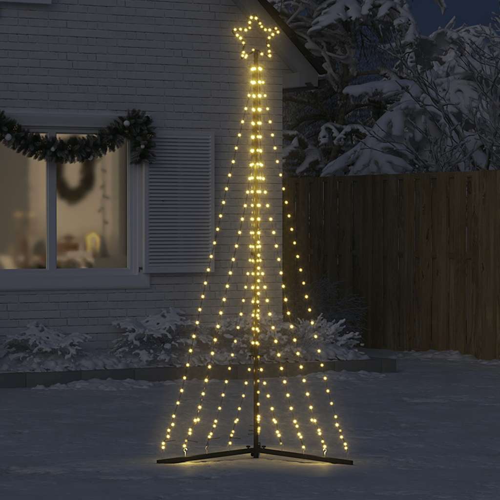 Vidaxxl LED juletræ 447 LEDs varm hvid 250 cm
