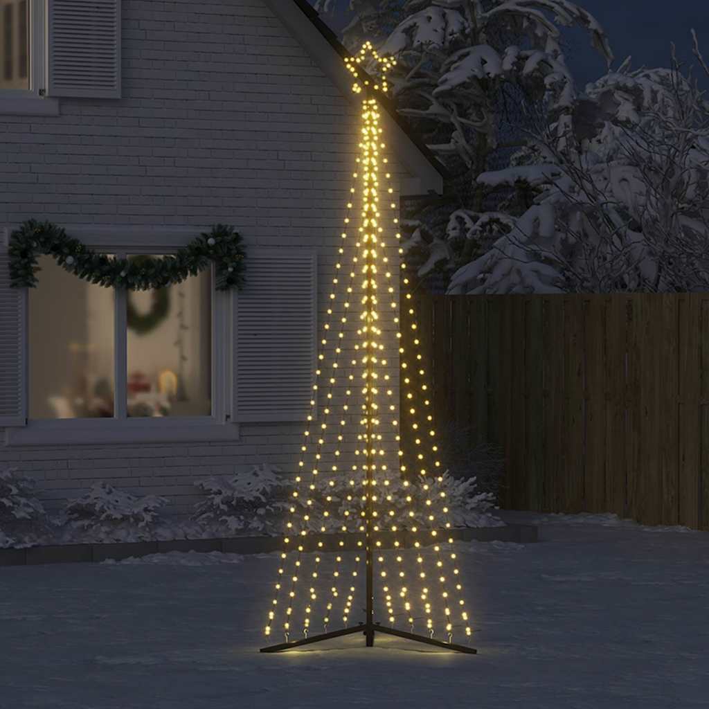 Vidaxxl LED juletræ 495 LEDs varm hvid 300,5 cm
