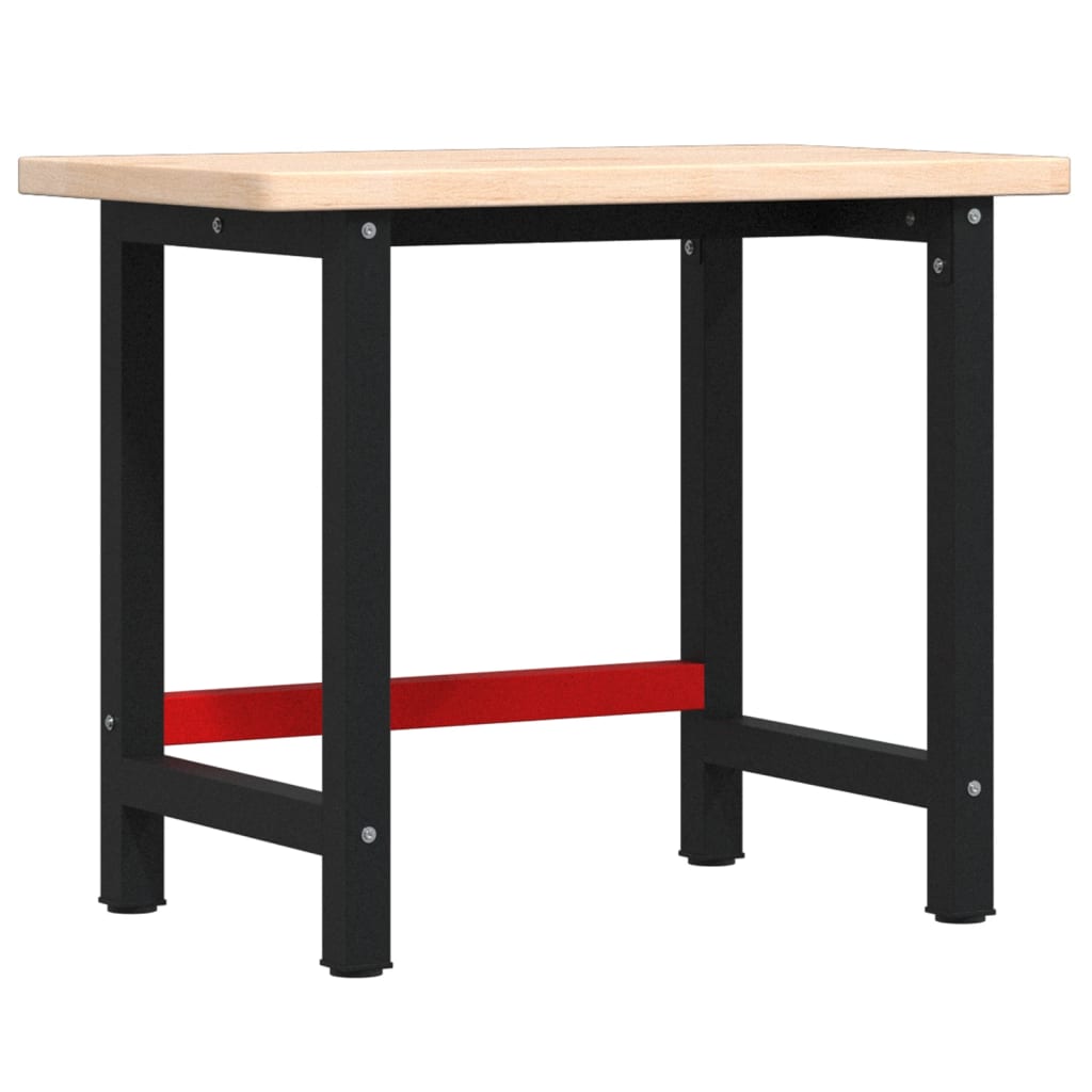 Vidaxx rektangulært arbejdsbord 100x60x83 cm massiv eg