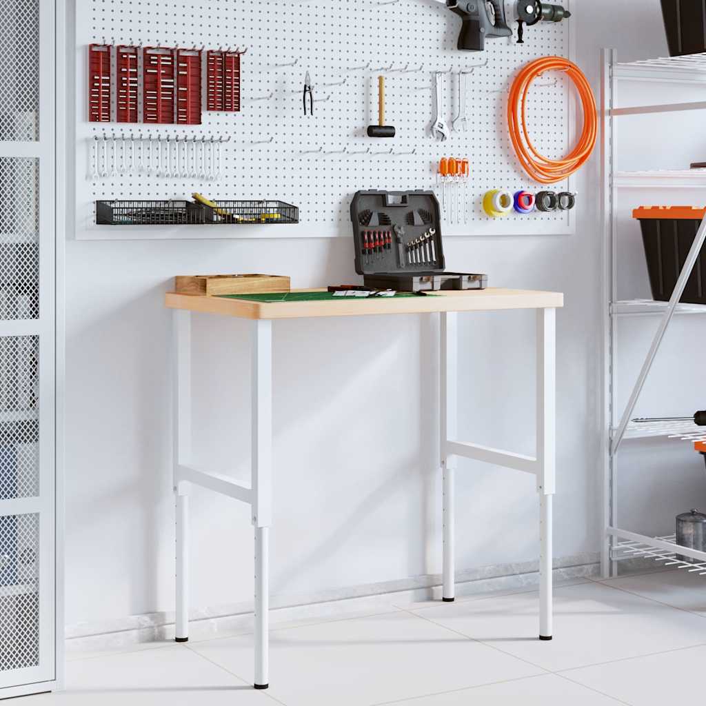 Vidaxx arbejdsbord rektangulært 100x60x (73-99,5) cm massiv eg