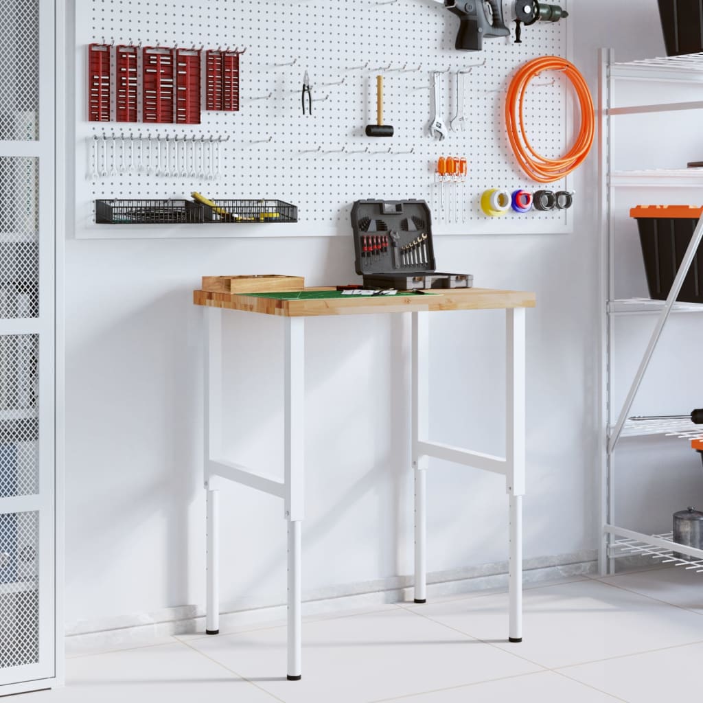 Vidaxx arbejdsbord rektangulært 80x60x (73-99,5) cm massivt akacietræ