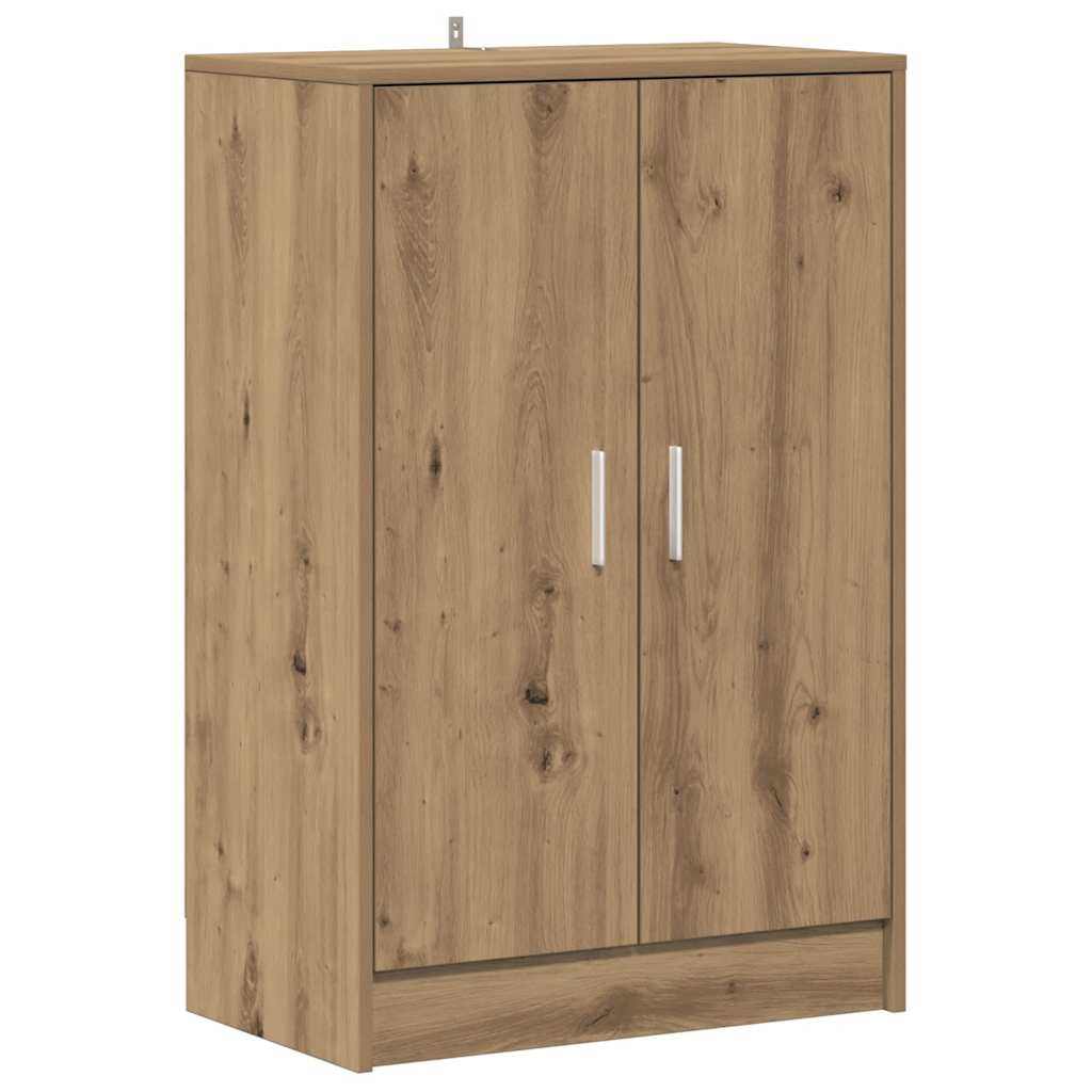 VidaXL skoskab 60x35x92 cm udformet træ, håndværksfarvet eg