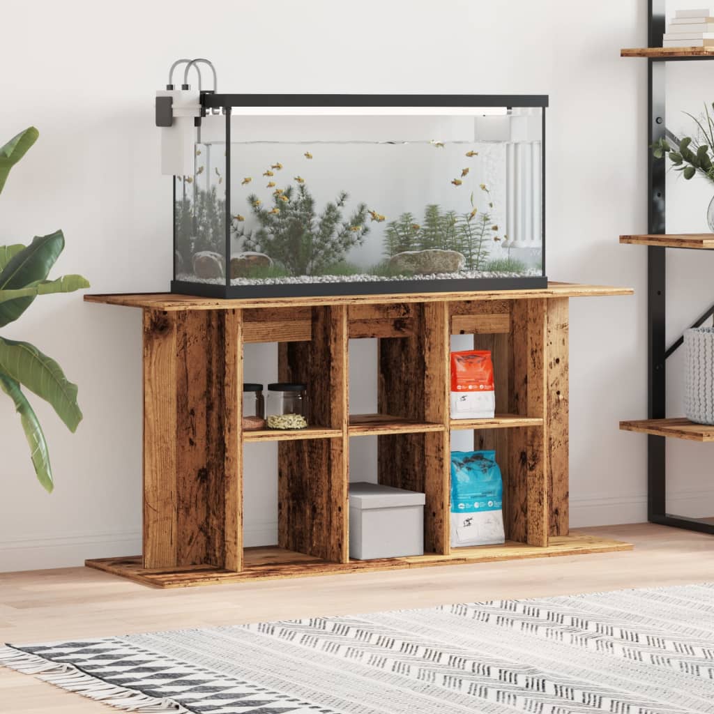 Vidaxx akvariestativ 120x40x60 cm behandlet træ, gammelt træfarvet