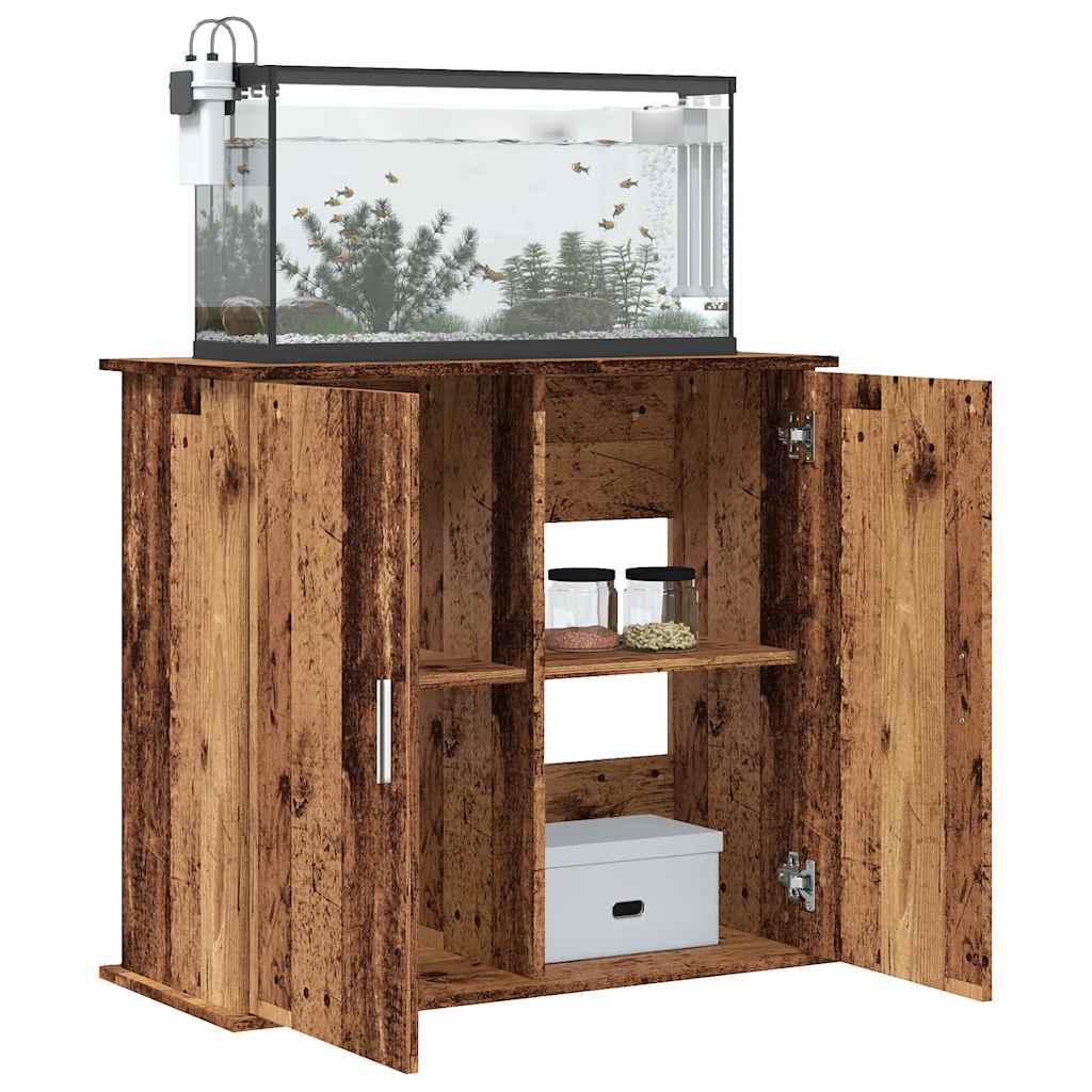 Vidaxx akvariestand 81x36x73 cm forarbejdet træ, gammelt træfarvet