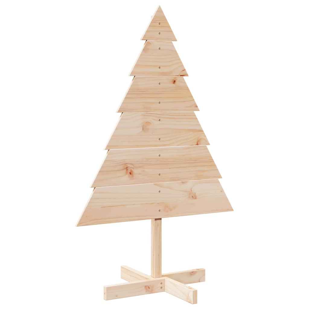 VidaXL juledekoration juletræ 110 cm massivt træ
