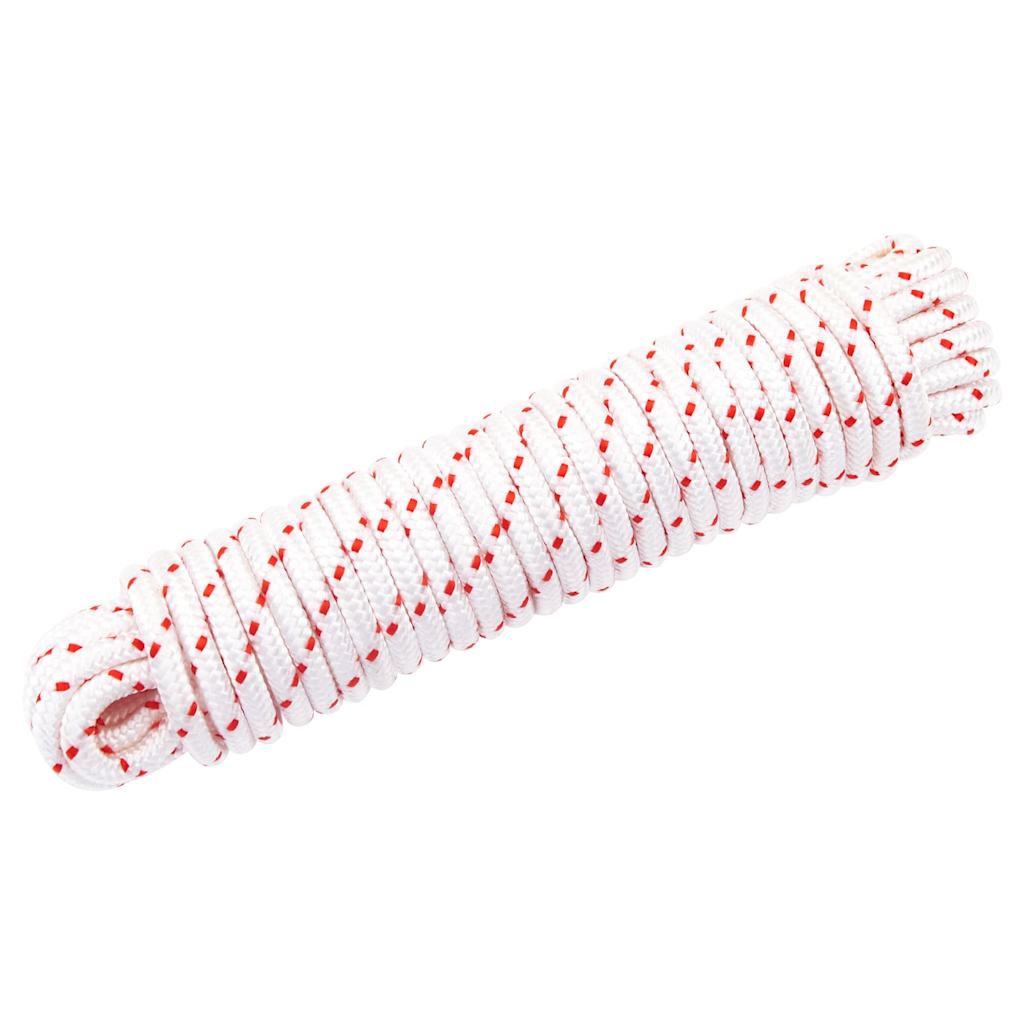 Vidaxl træksnor startsnor hvid og rød ø6 mm 10 m nylon