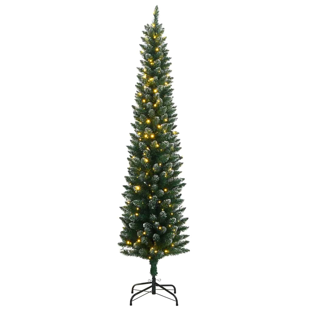 Vidaxx kunstigt juletræ smalt med 300 lysdioder 210 cm