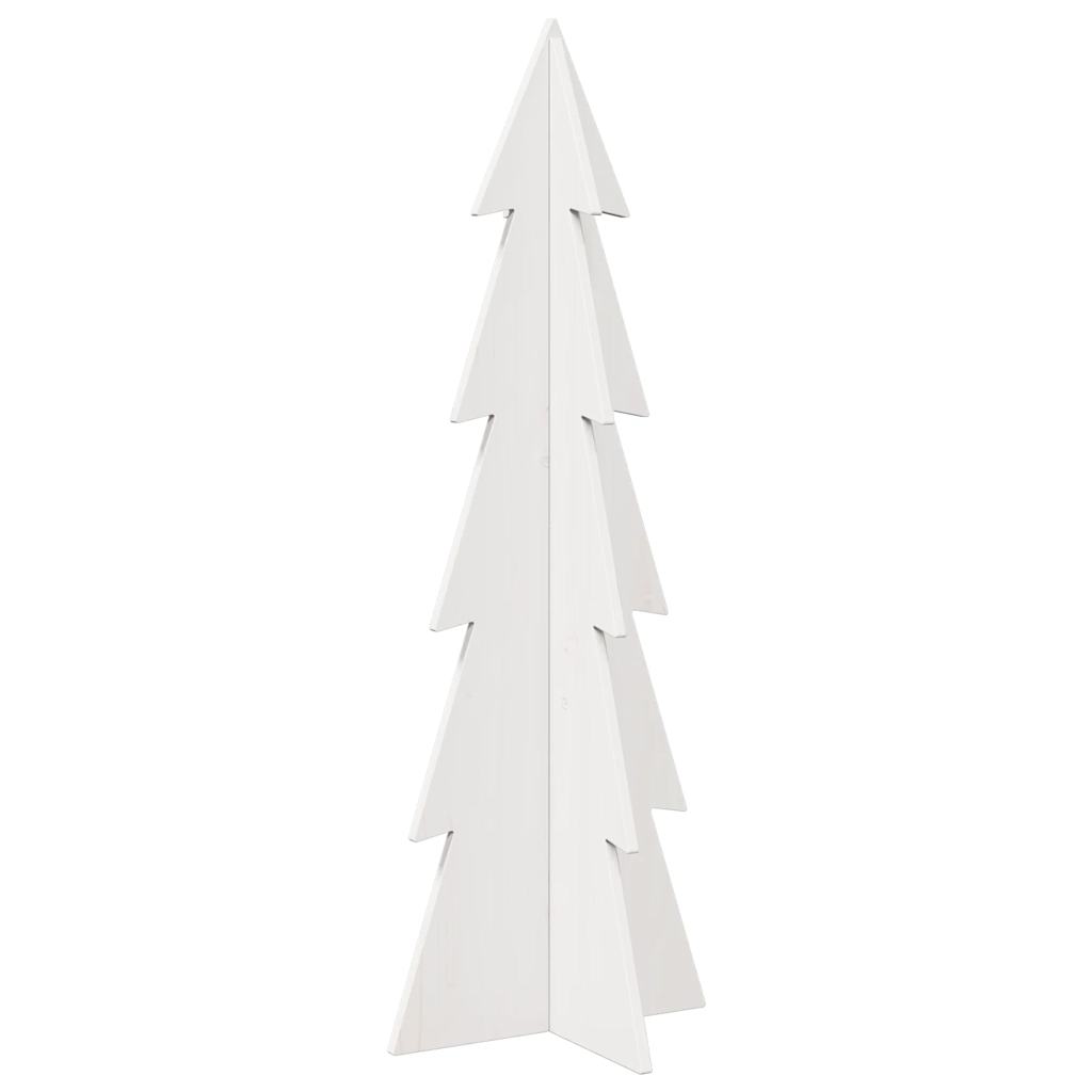 Vidaxx juledekoration juletræ 112 cm massiv fyrretræ hvid