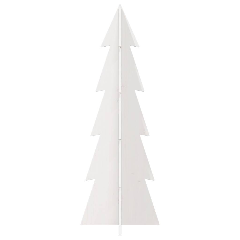 Vidaxx juledekoration juletræ 112 cm massiv fyrretræ hvid