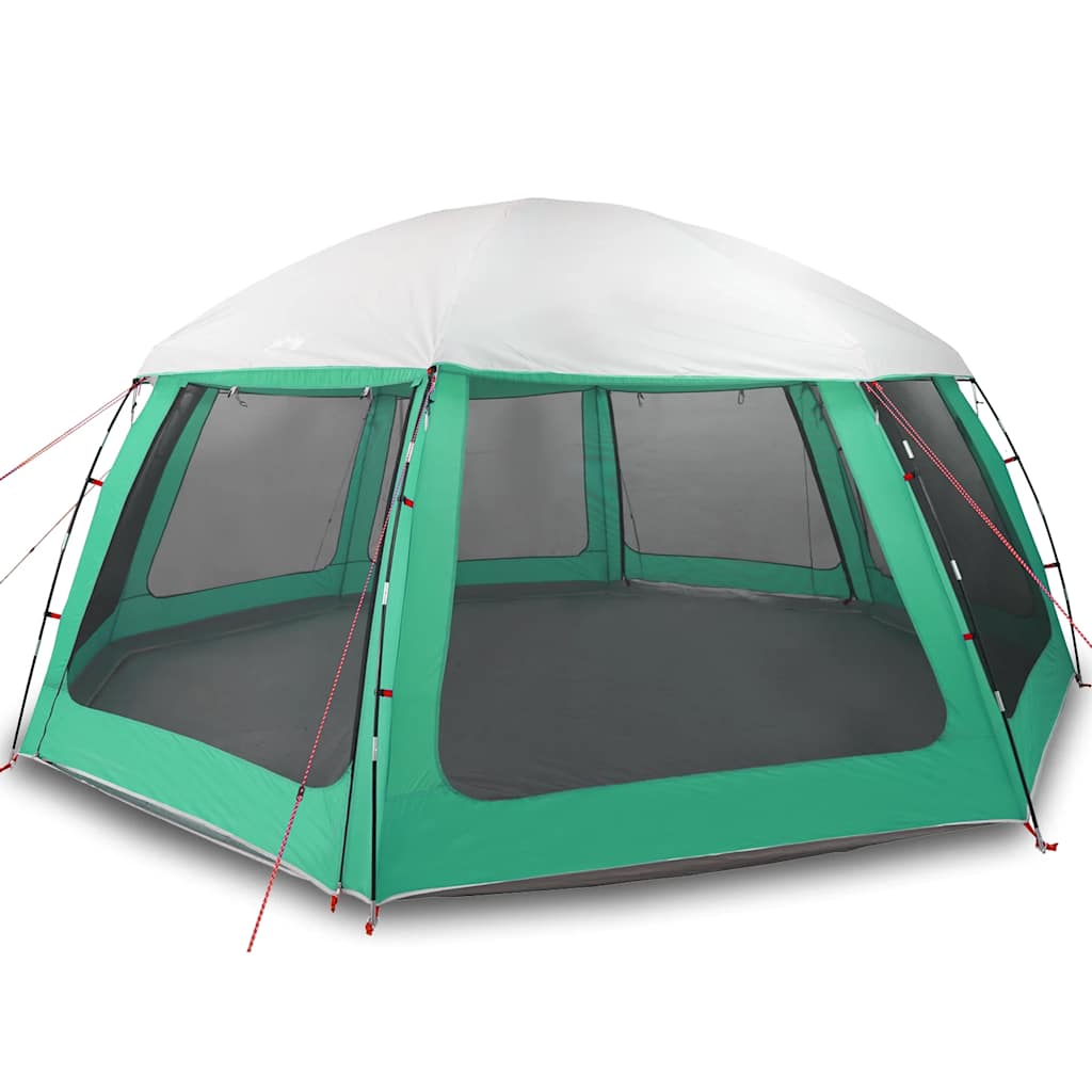 Vidaxl zwembadtent uitneembare buiten- gaaswanden 612x612 cm zeegroen