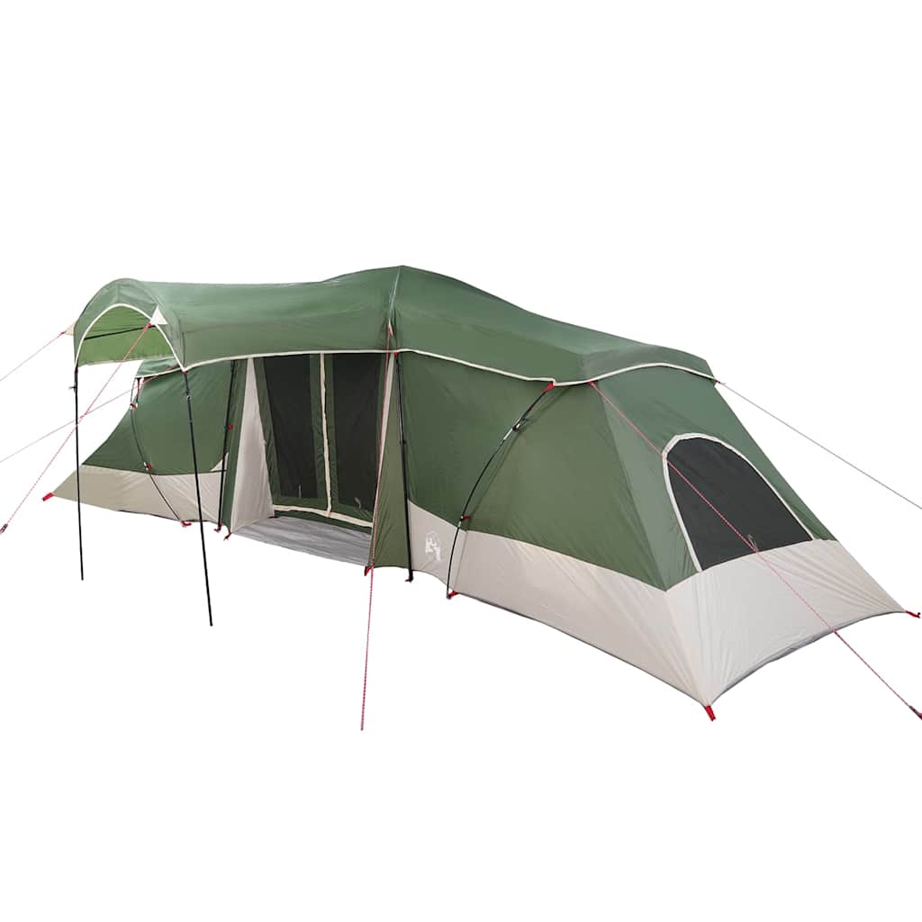 Vidaxl gezinstent met dak groen en grijs 721 x 335 x 212 cm