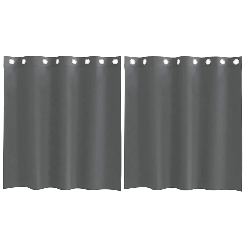 Vidaxl gordijnen voile met doorvoertules 2 st 140x140 cm donkergrijs