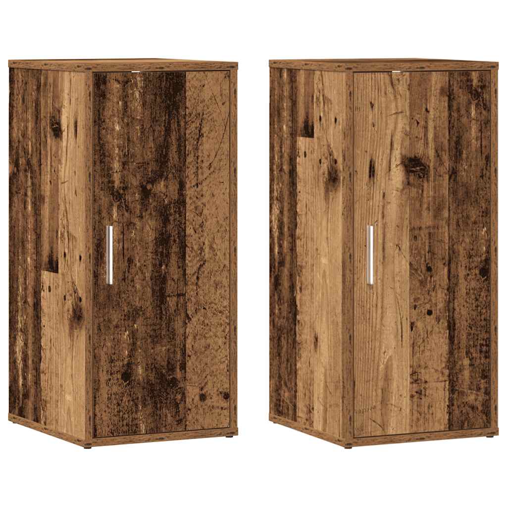 Vidaxx skoskabe 2 stk 32x35x70 cm behandlet træ, gammelt træfarvet