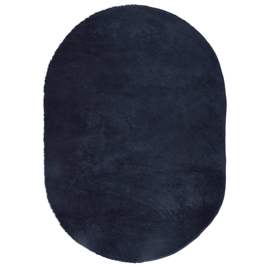 Vidaxl hoogpolig vloerkleed navarra 300x200 cm polyester marineblauw
