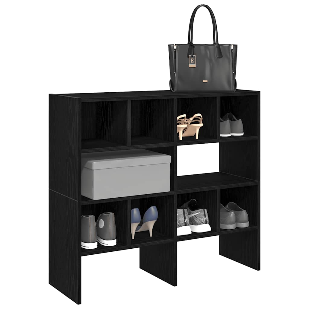 Vidaxx skostativer 2 stk stabelbare 89,5x30x40 cm sort eg