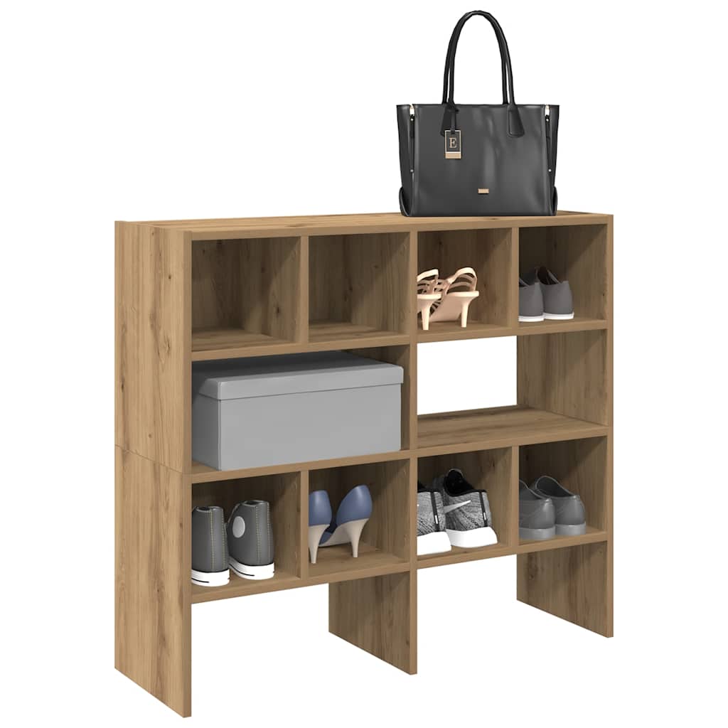 Vidaxx skostativer 2 stk stabelbare 89,5x30x40 cm håndværks eg