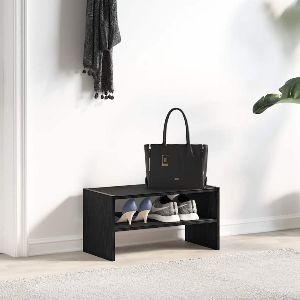 VidaXL skostativ stabelbar 60x30x30,5 cm sort eg