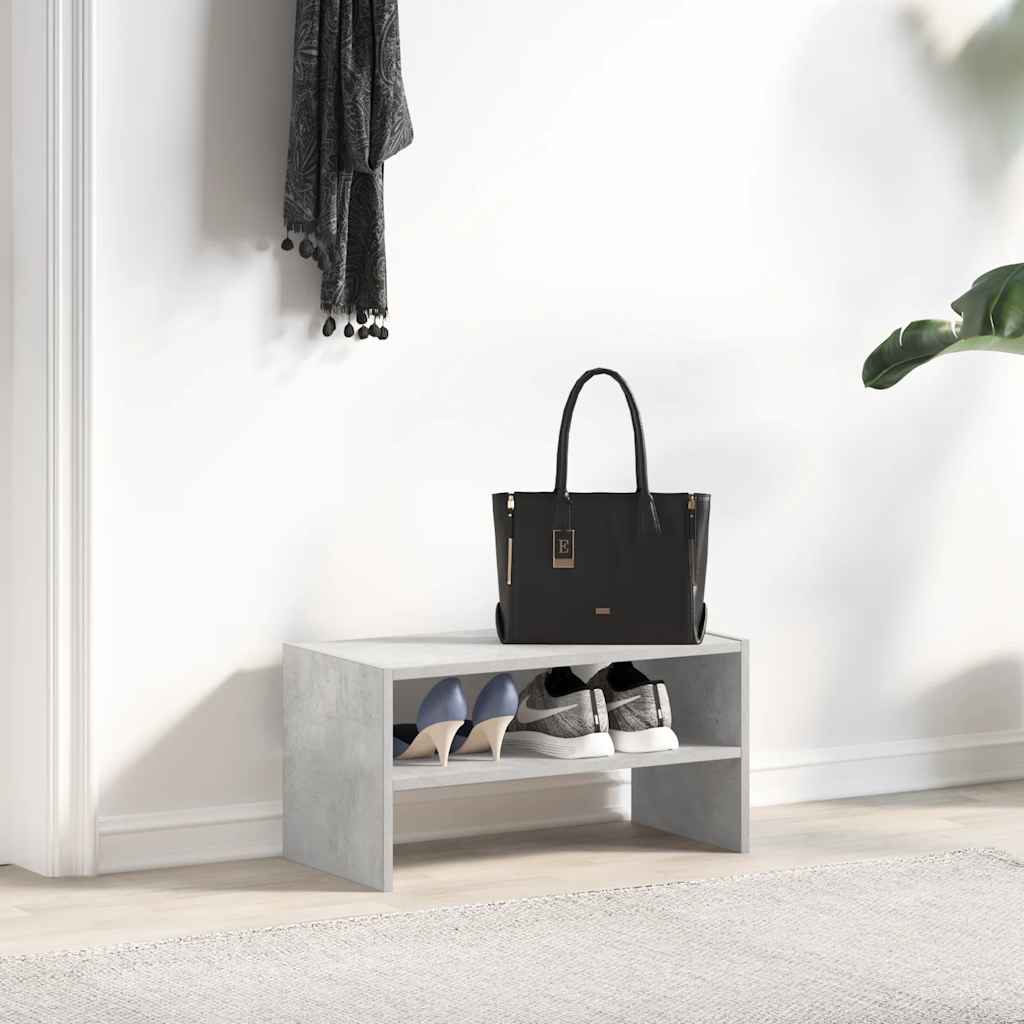 Vidaxx skostativ stabelbar 60x30x30,5 cm betongrå