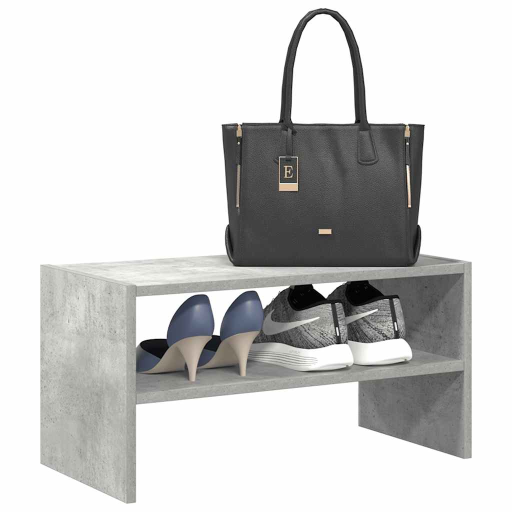 Vidaxx skostativ stabelbar 60x30x30,5 cm betongrå