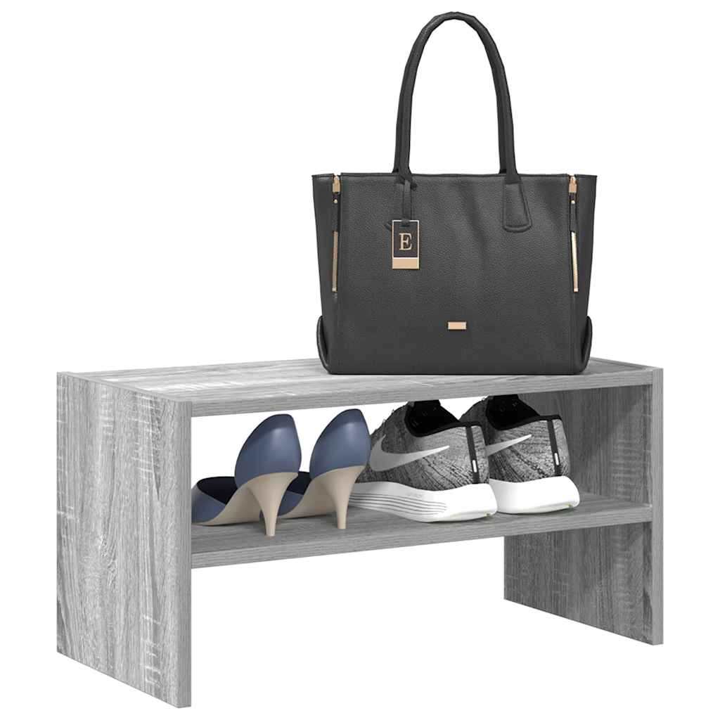 Vidaxx skostativ stabelbar 60x30x30,5 cm grå sonoma eg