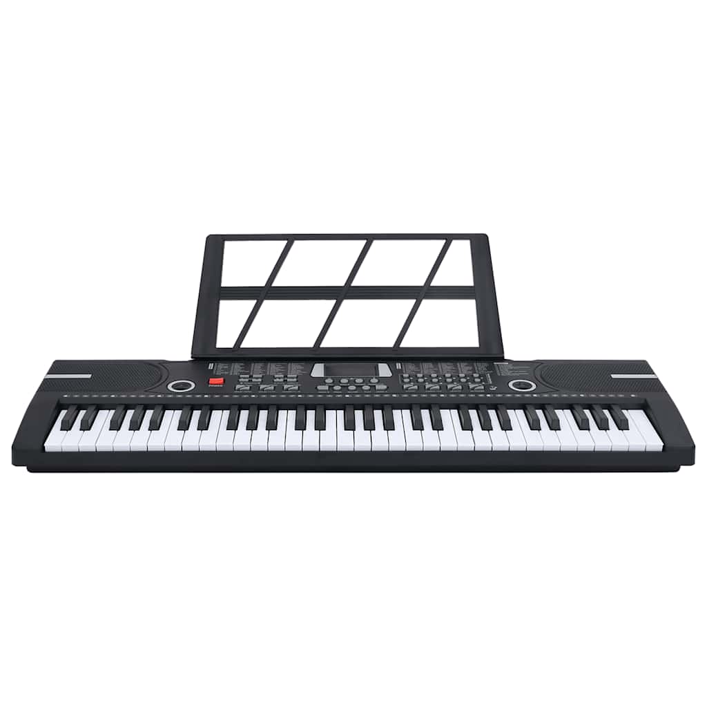 Vidaxxl 61 tangenter klaver elektrisk keyboard med nodestativ