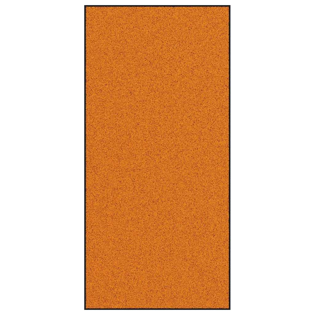 Vidaxl deurmat anders oranje en zwart 120 x 250 cm polyamide en pvc