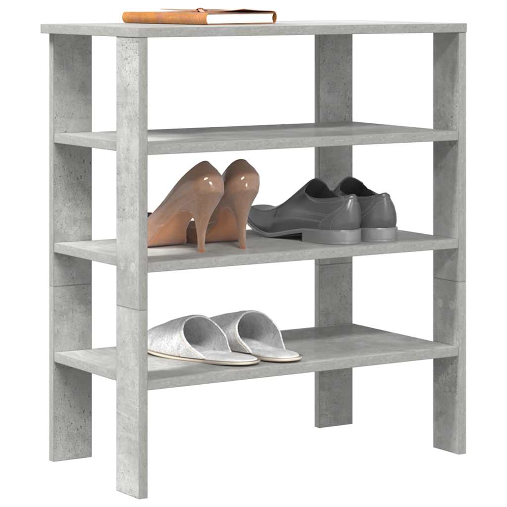 Vidaxx skostativ 61x32x70 cm konstrueret træ betongrå