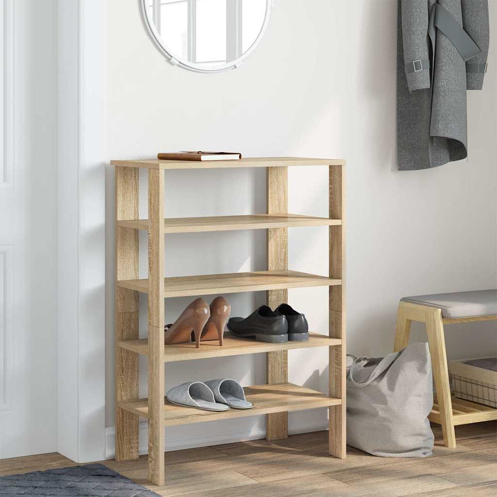 Vidaxx skohylde 61x32x87,5 cm færdigt træ sonoma eg-farvet