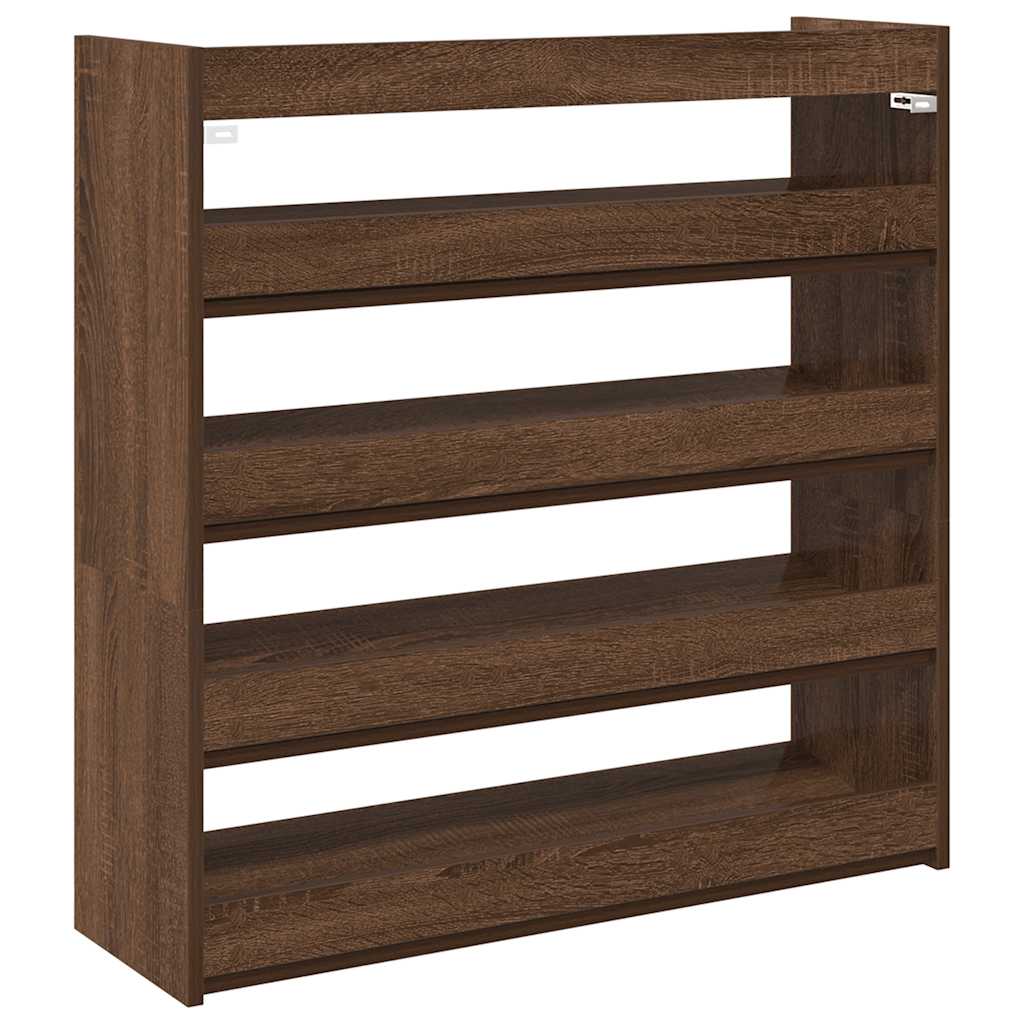 Vidaxx skohylde 80x25x81 cm færdig træbrun eg farve