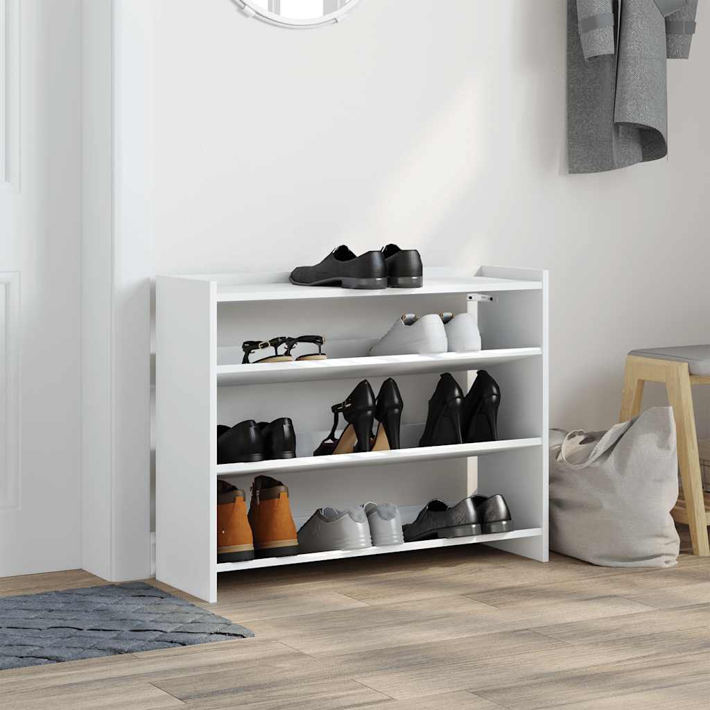 Vidaxx skohylde 80x25x62 cm færdig træ hvid