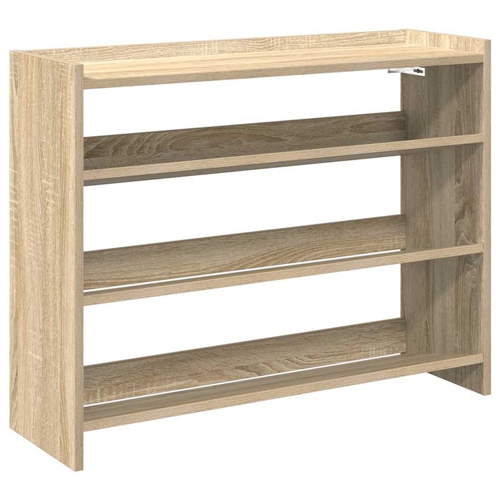 Vidaxx skostativ 80x25x62 cm færdigt træ sonoma eg-farvet