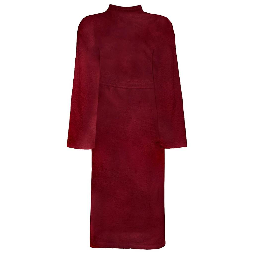 Vidaxl badjas kinn rood xxl katoen