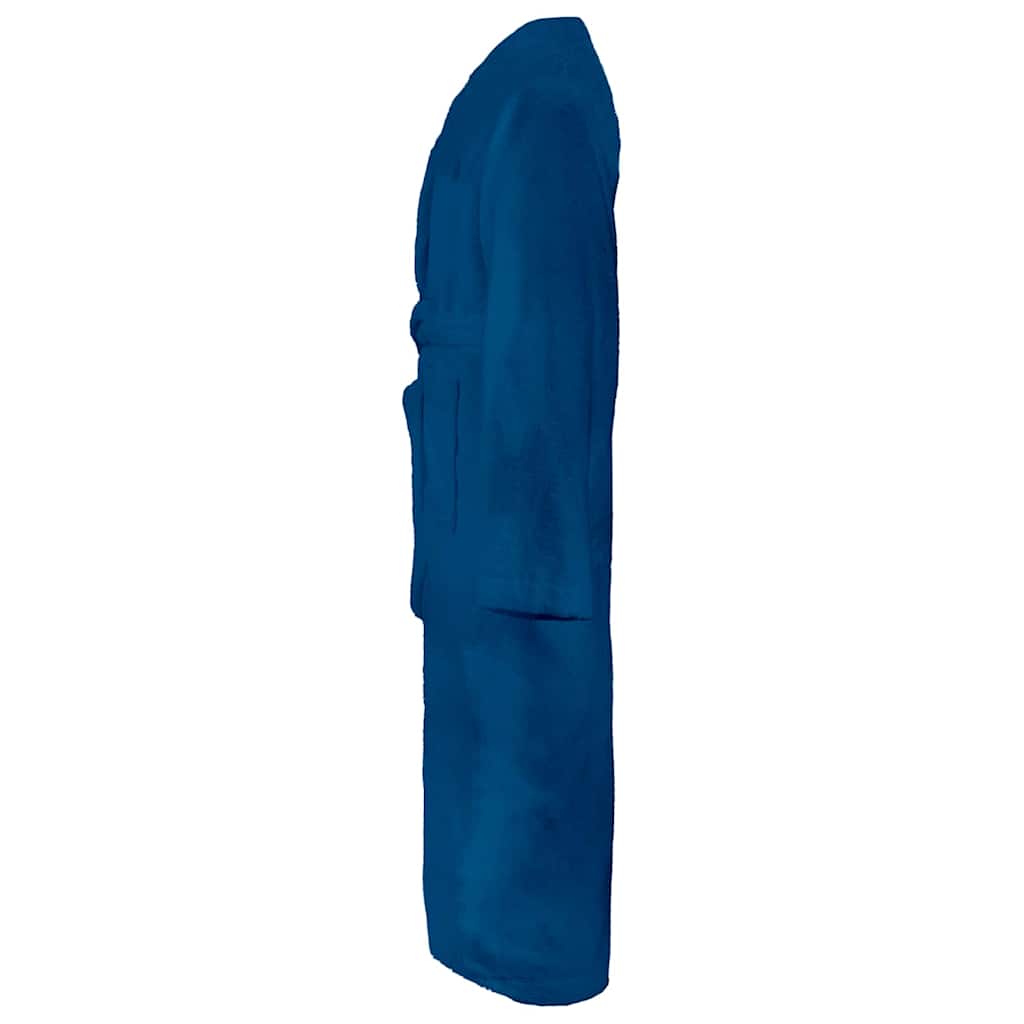 Vidaxl badjas kinn blauw xxxl katoen