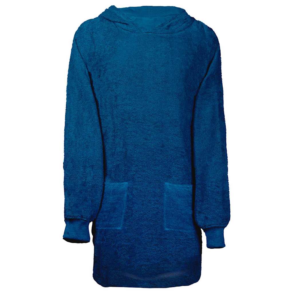 Vidaxl deken hoodie kinn marineblauw l katoen