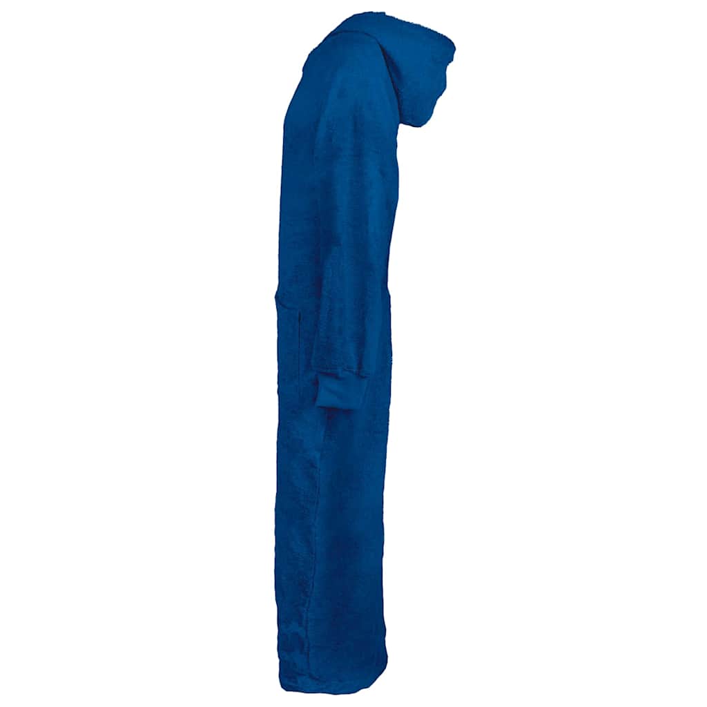 Vidaxl deken hoodie kinn marineblauw xxl katoen